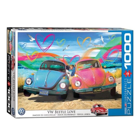 EuroGraphics The VW Groovy Collection: Beetle Love 1000 Piece Puzzle - Picture 1 of 8